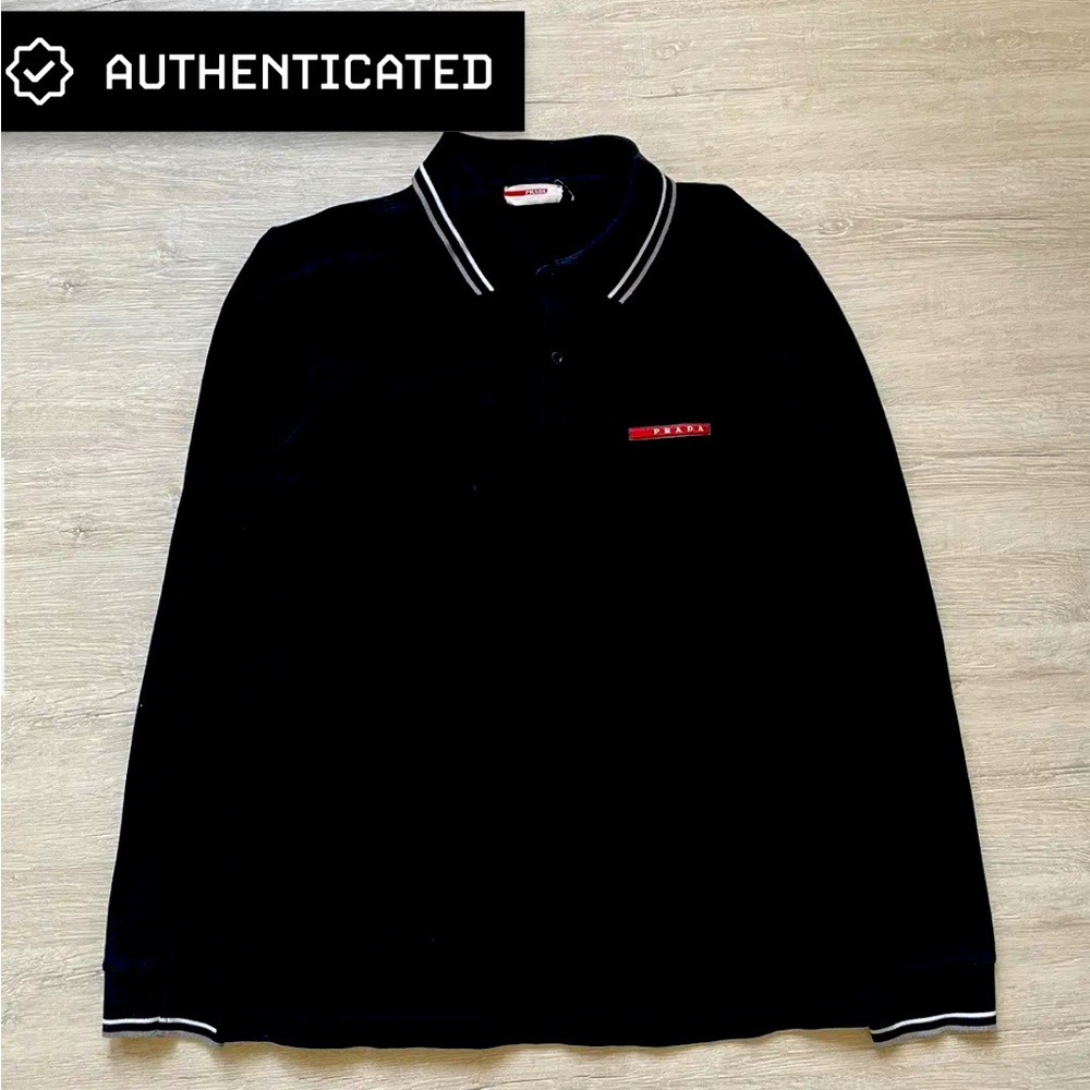 Vintage Prada Long Sleeve Polo Shirt